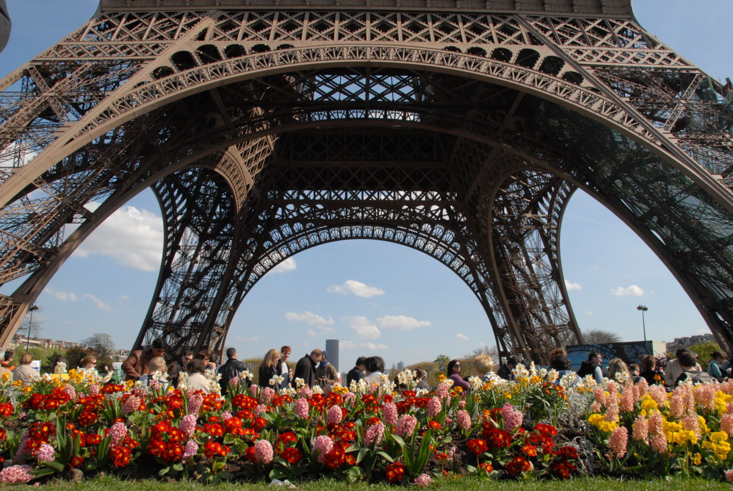 The Eiffel Tower in Paris in spring