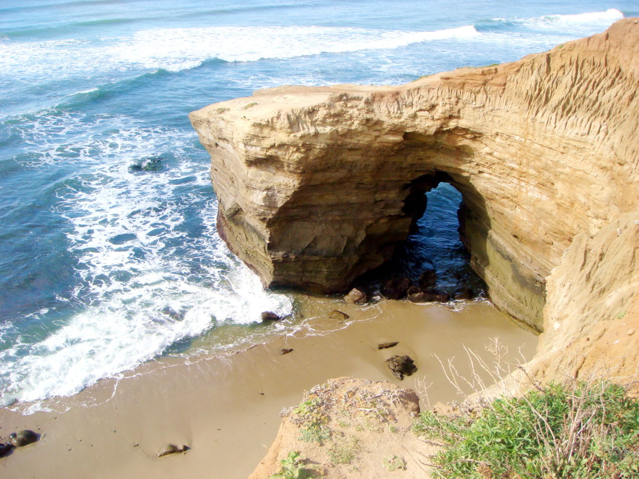 Rocks on the beach in San Diego, California