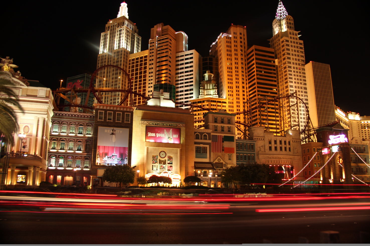 Lights of Las Vegas at night