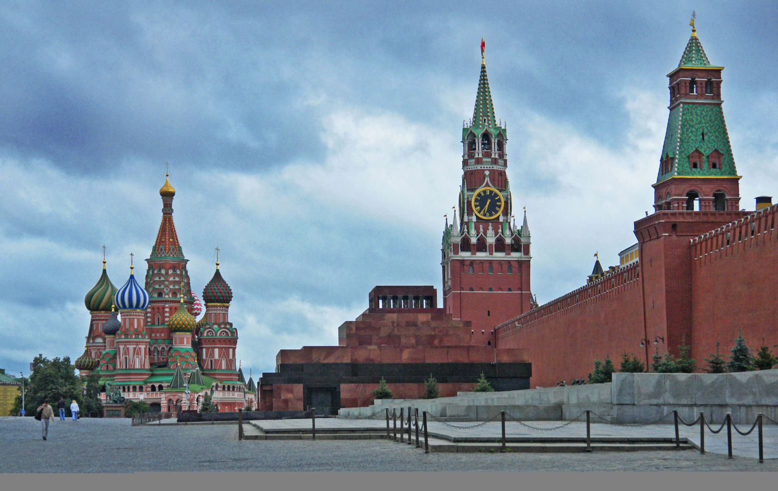 Red Square, with Lenin's mausoleum