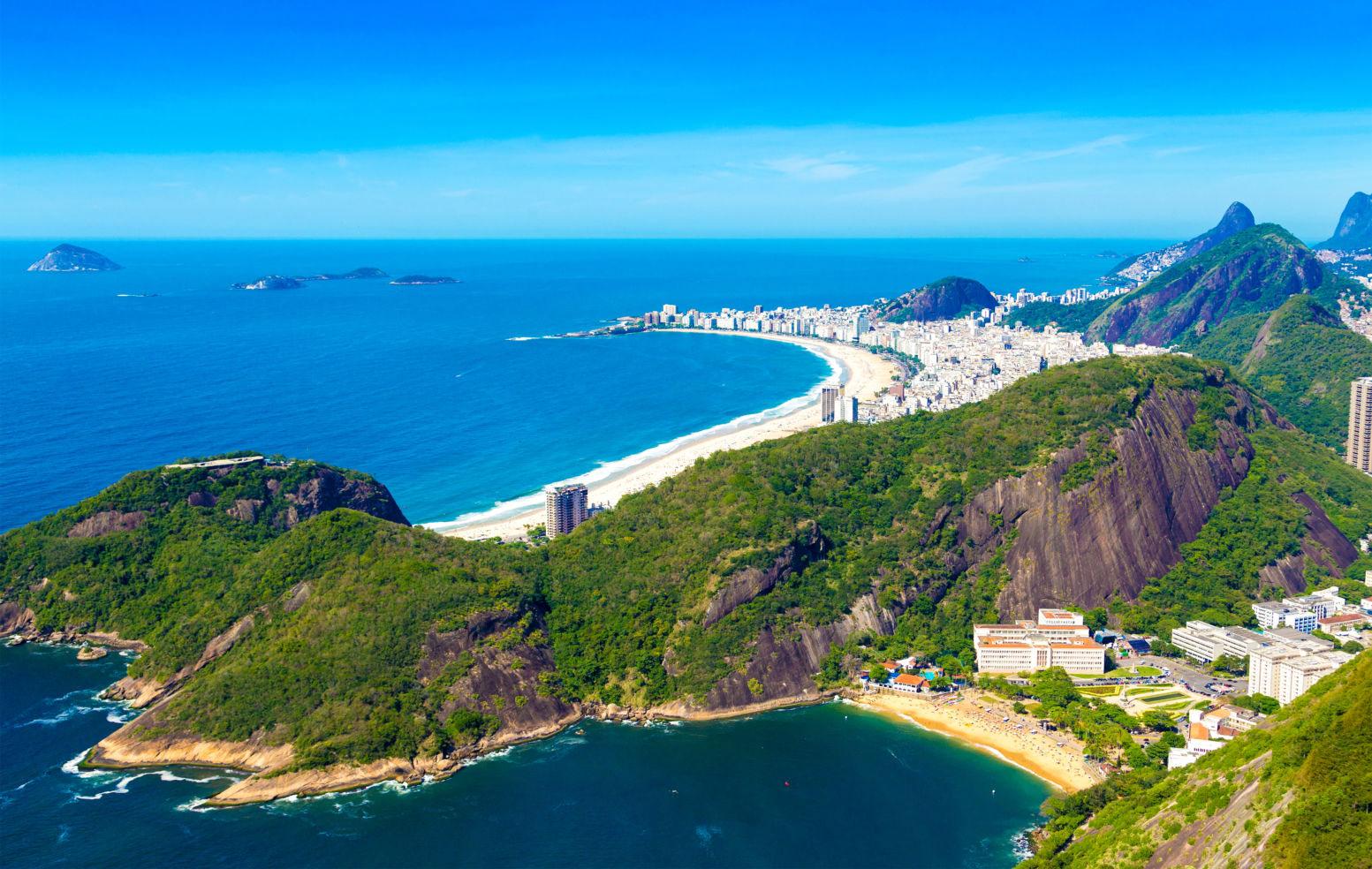 Botafogo, Copacabana, Ipanema beach, Rio de Janeiro, Brazil