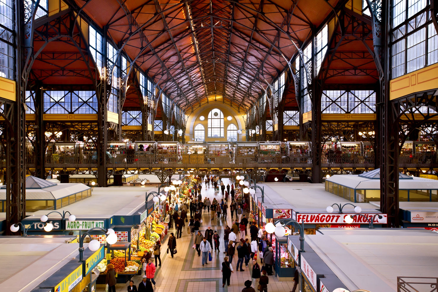 one of Budapest’s teeming public markets