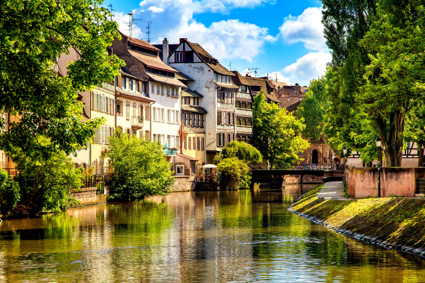 classic half-timbered houses in Alsace