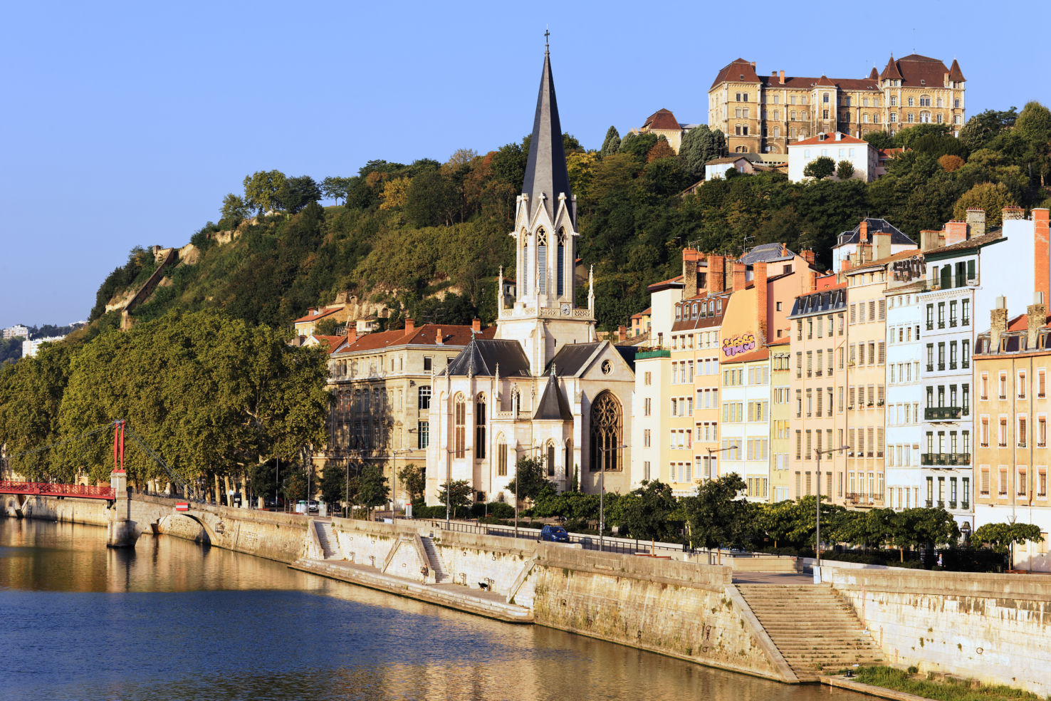 The Church of St. George is a charming riverside attraction in Lyon