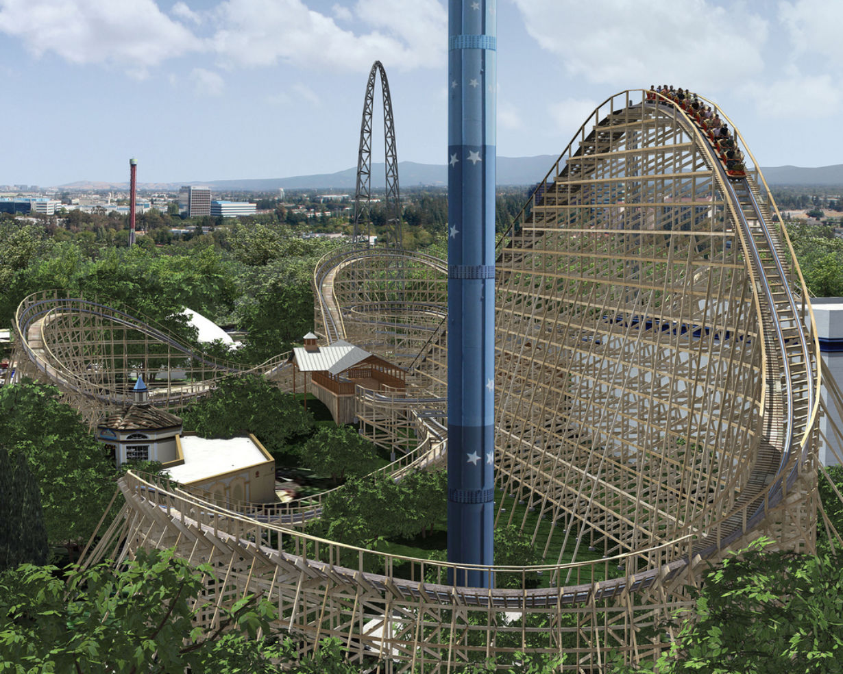 Gold Striker at California's Great America