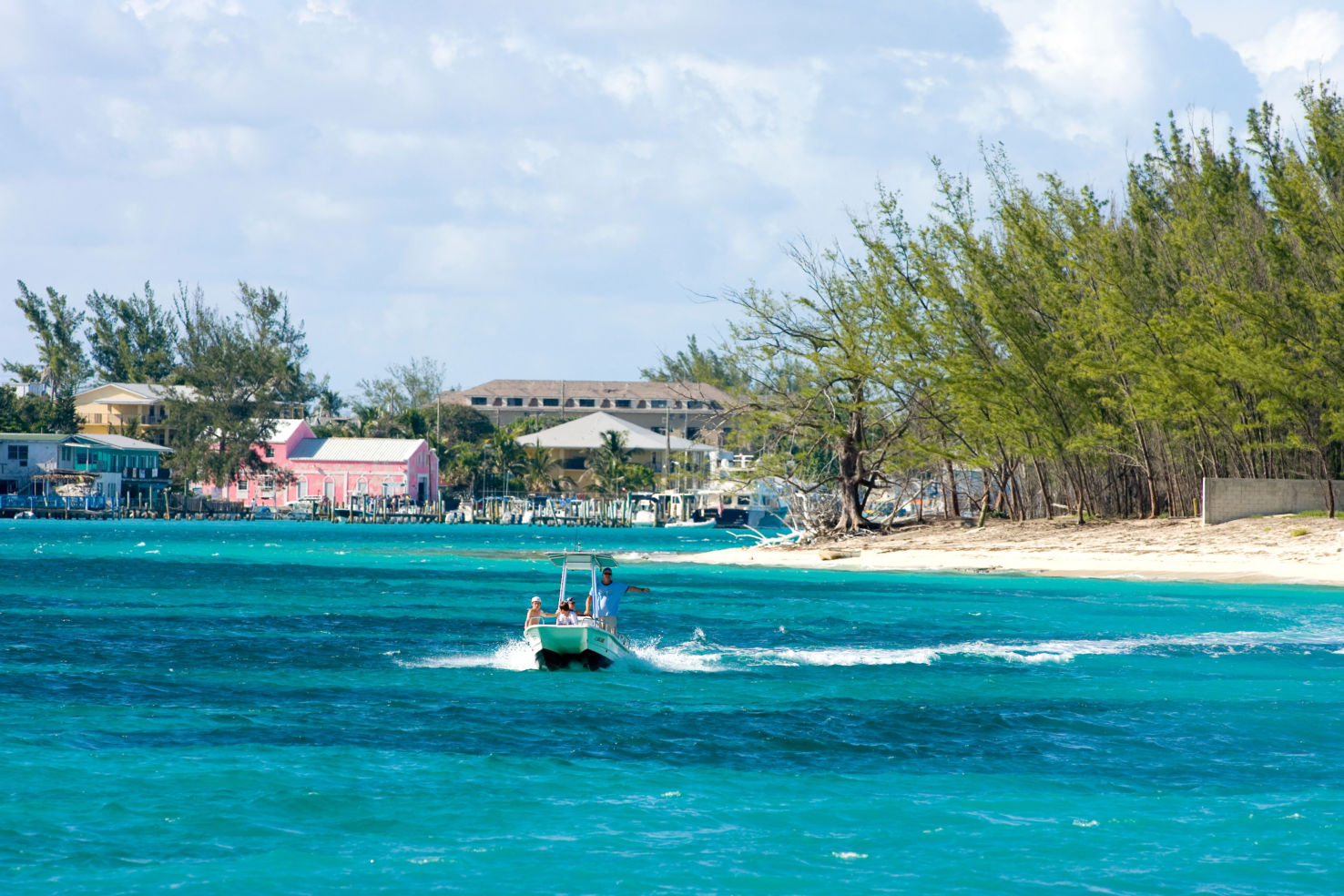 Looking towards Alice Town, North Bimini, Bahamas
