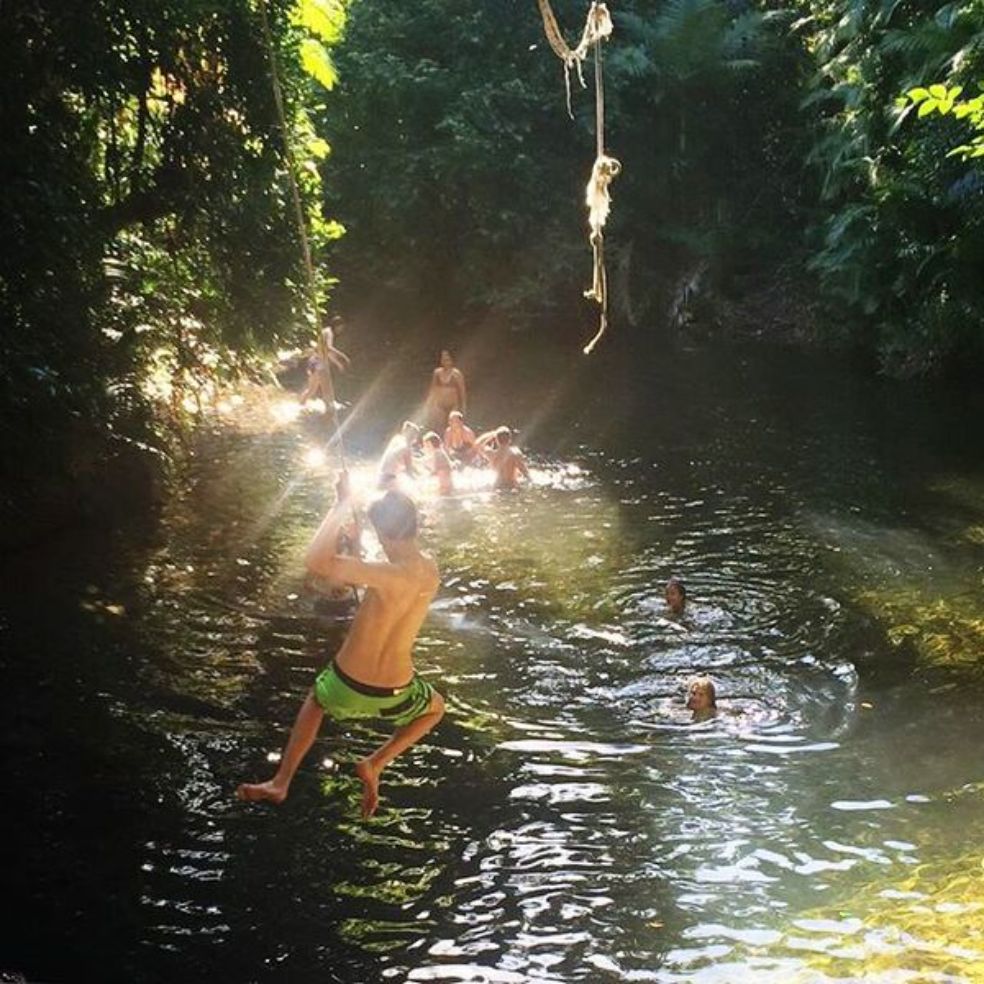 rope swinging