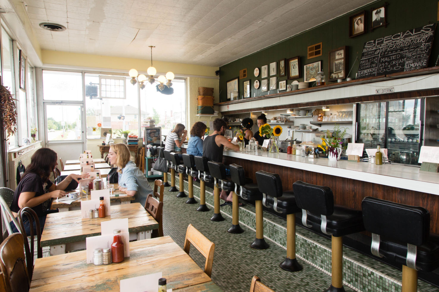 This gem in a tiny standalone building was once an abandoned diner. Lucy Carnanghi owns the restaurant with her cousin Molly Mitchell; they say their mission is for all employees to be paid a living wage.