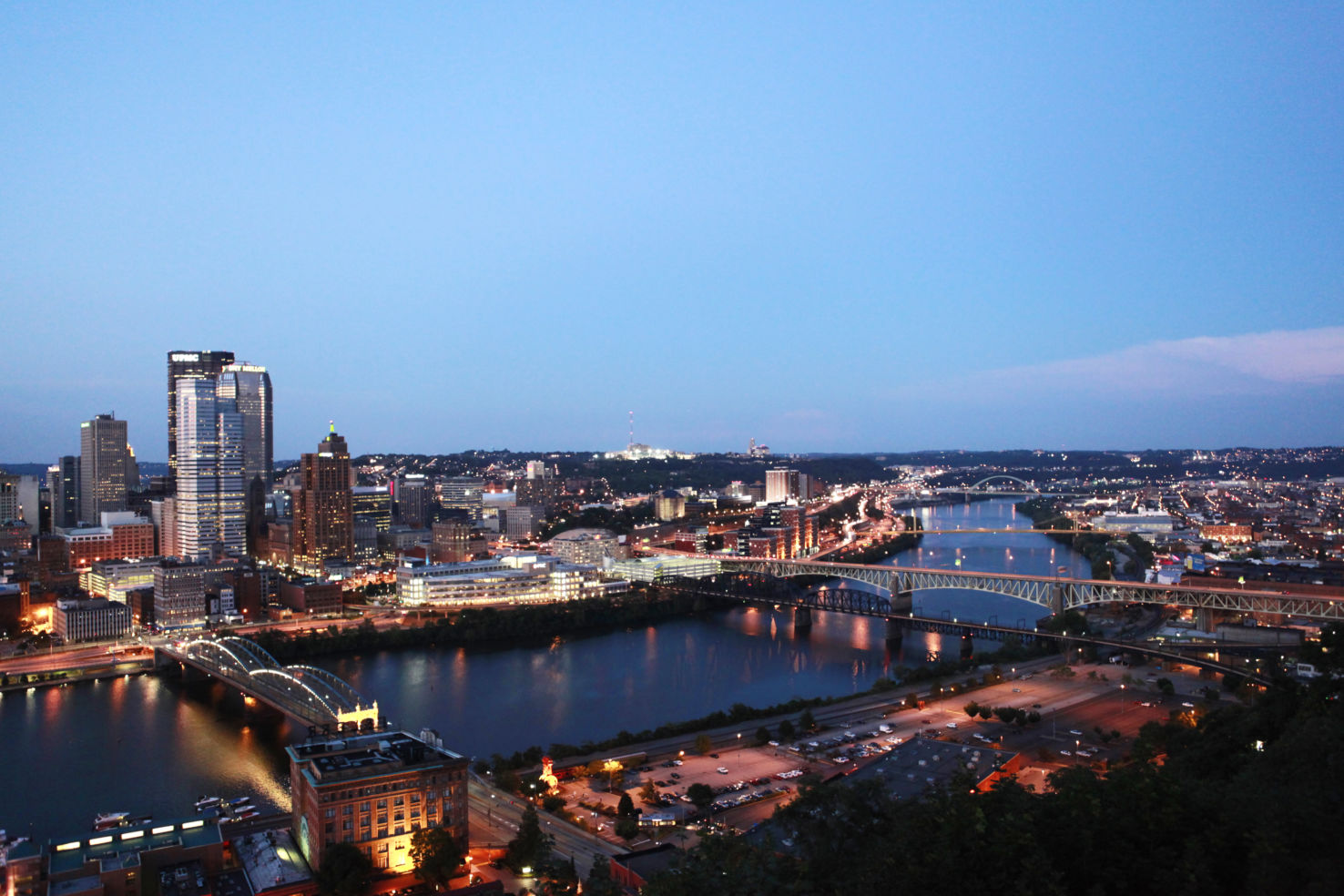 Pittsburgh Pennsylvania dusk