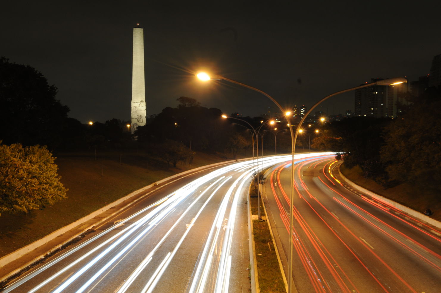 Sao Paulo, Brazil, at night