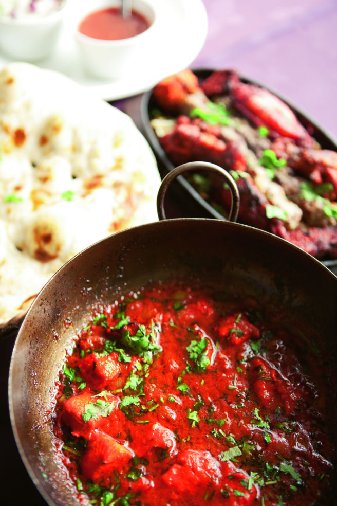 Chicken Balti, Tandoori Nan and the Mixed Grill at Al Fresh in Balti Triangle