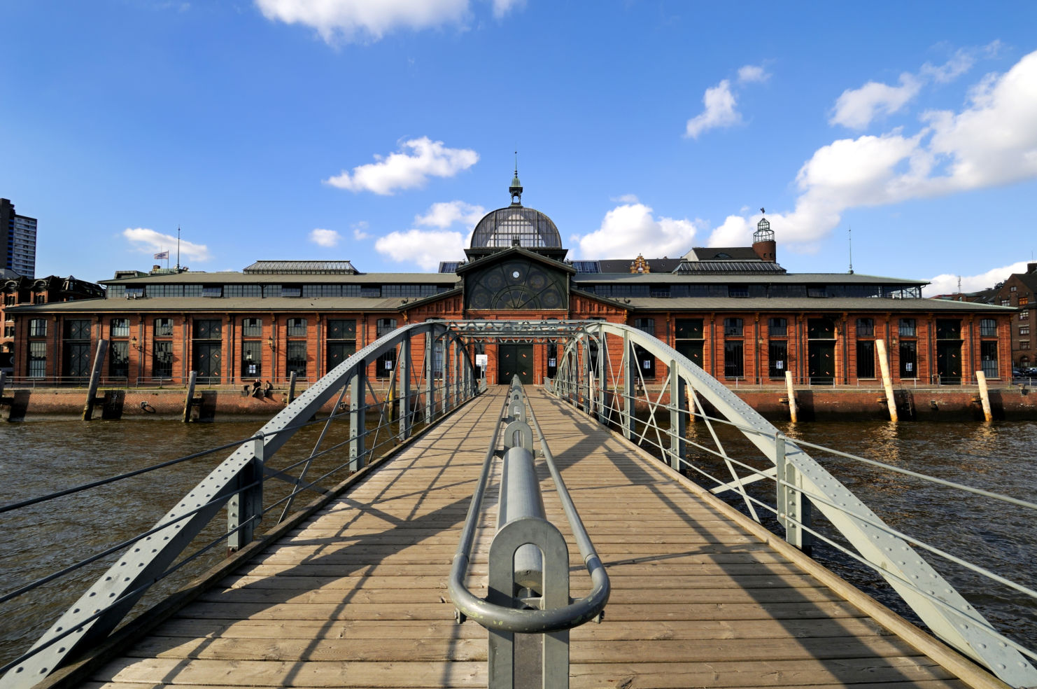 The old fish auction hall in Hamburg was built in 1894. Once a week the famous fischmarkt takes place here, a tourist attraction throughout Germany.