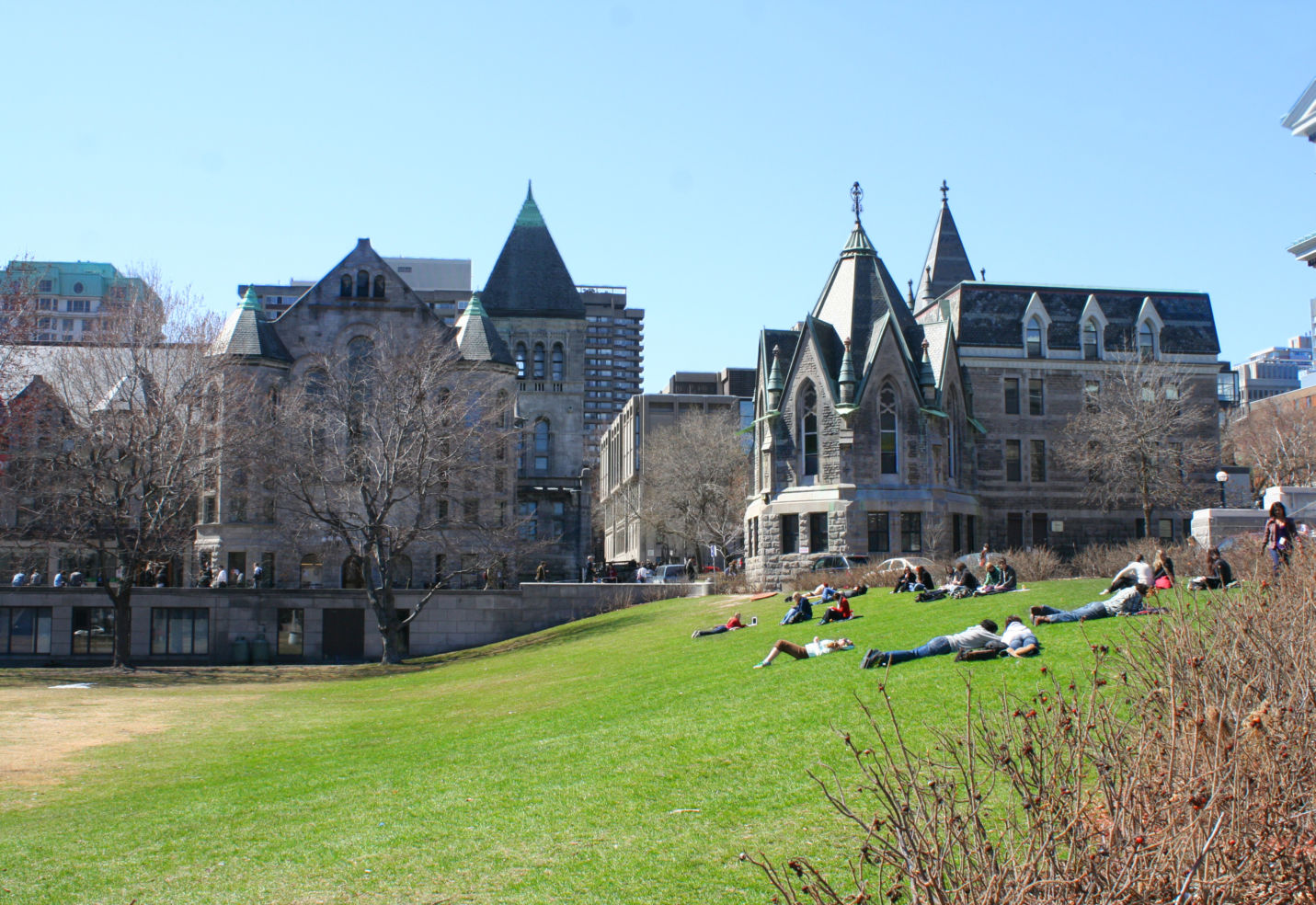 University McGill during spring at Montreal, Quebec Canada