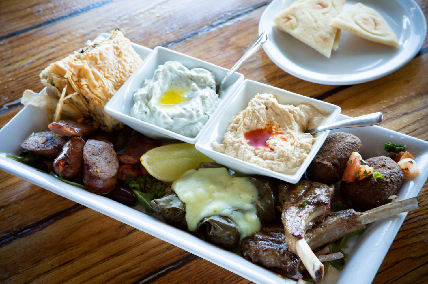 The mezzo platter for 2 at The Greek