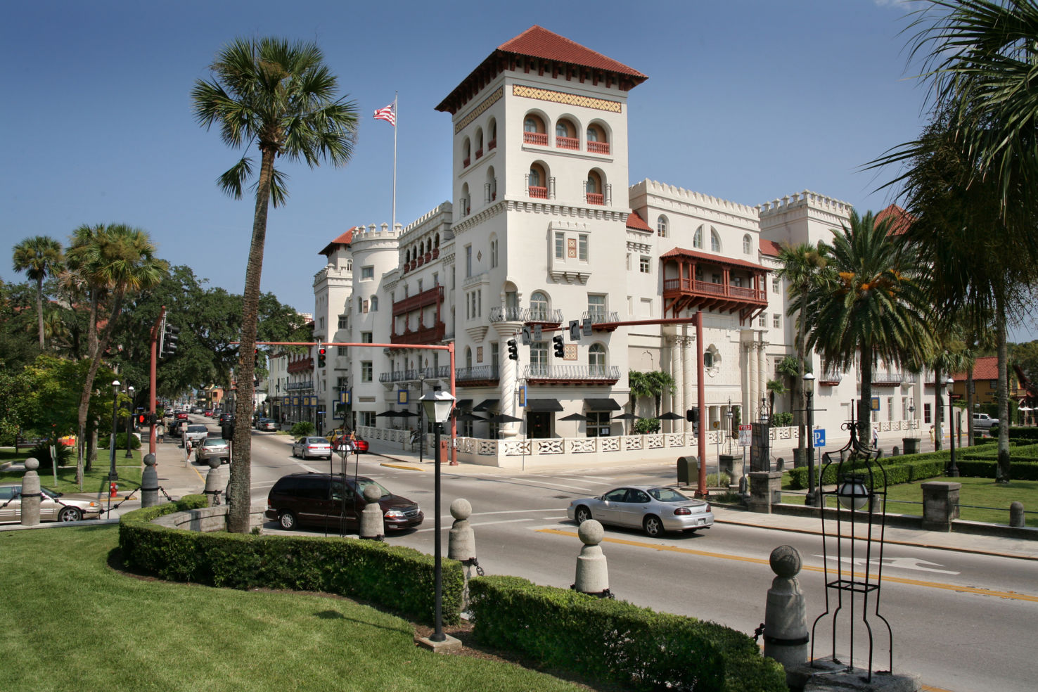 Spanish style historical building in St. Augustine, Florida