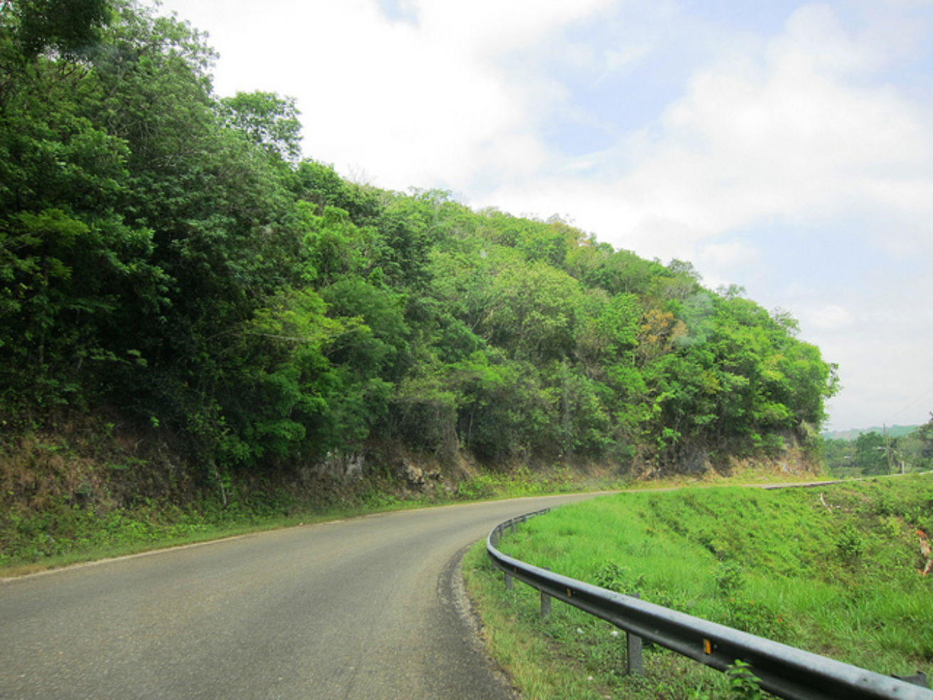 Driving through San Ignacio, Belize