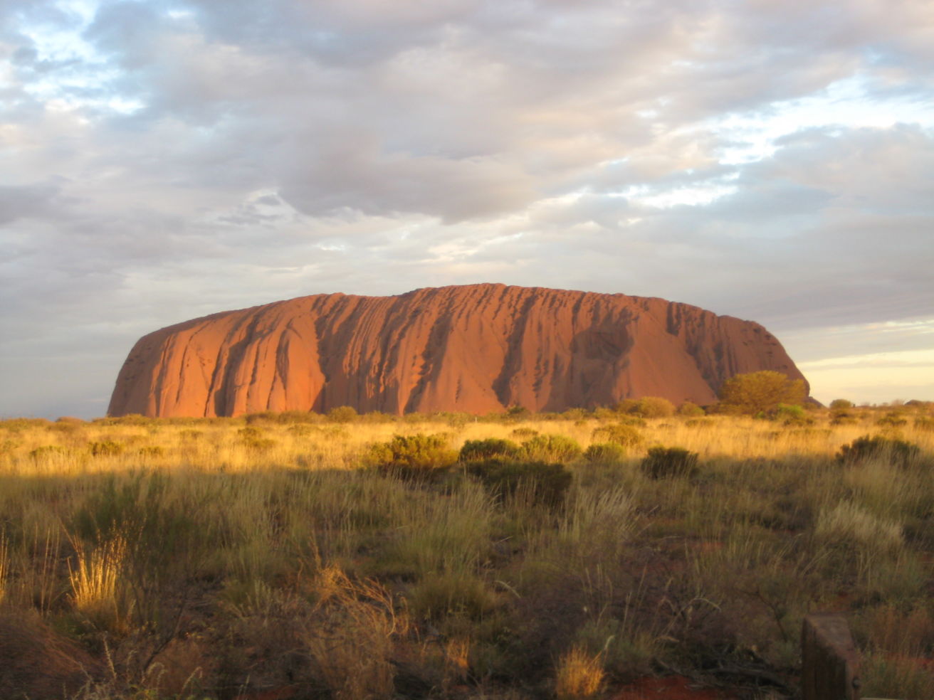 Sunset from Uluru in beautiful Australia