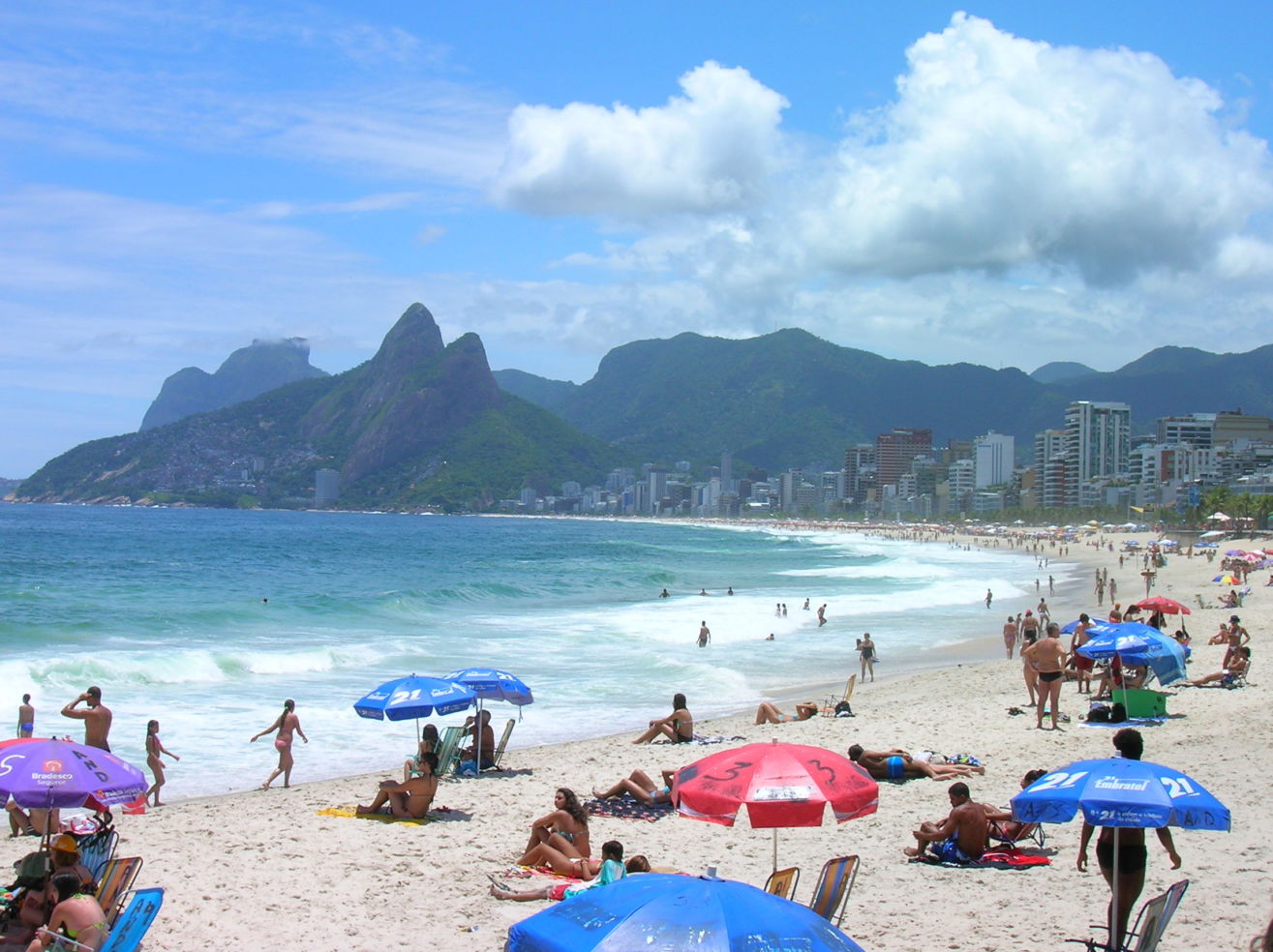 The beach in Rio de Janeiro