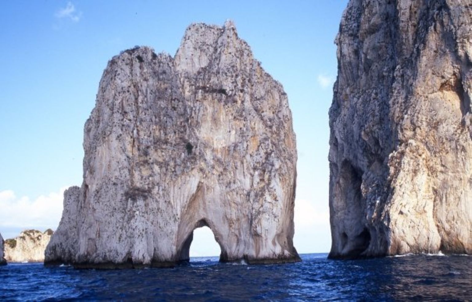 The famous arch off the coast of Capri