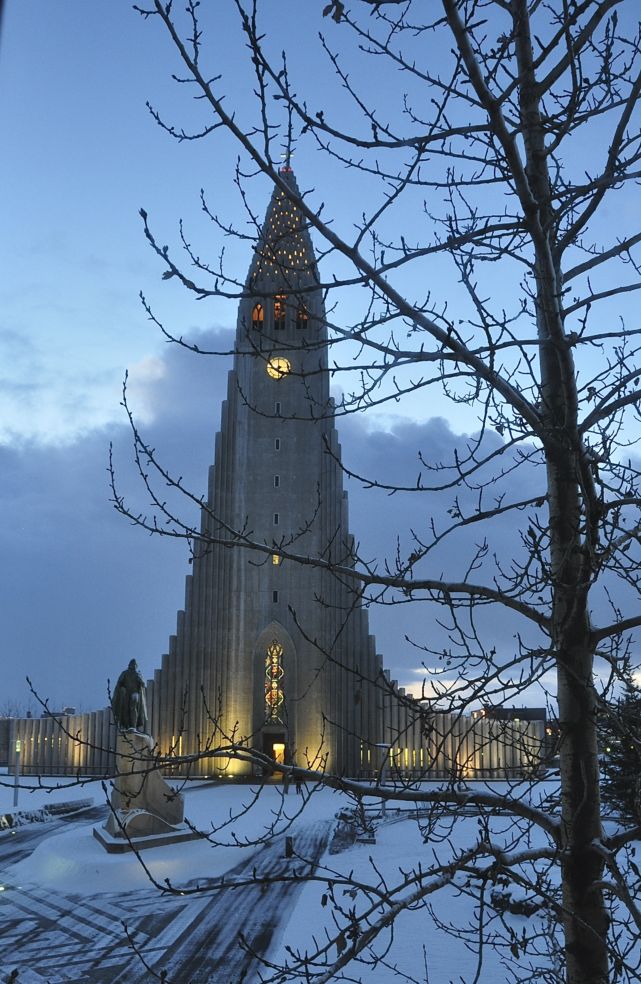 The Halgrimskirkja Church in Reykjavik