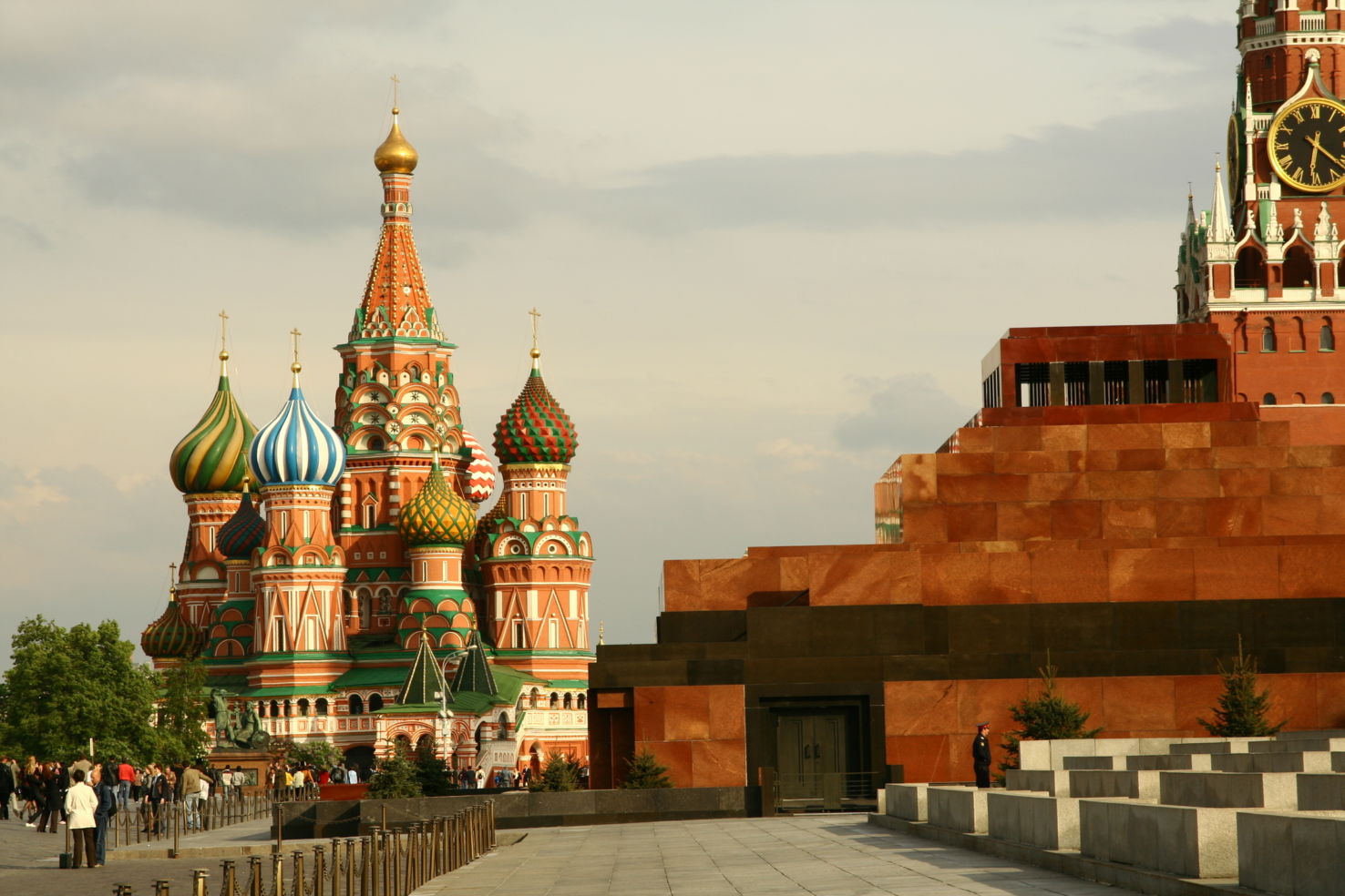 Basil church in Red Square in Moscow Russia