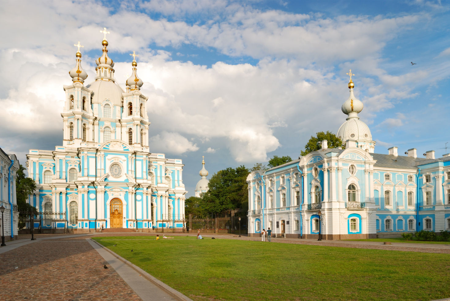 Smolny cathedral in Saint-Petersburg, Russia.