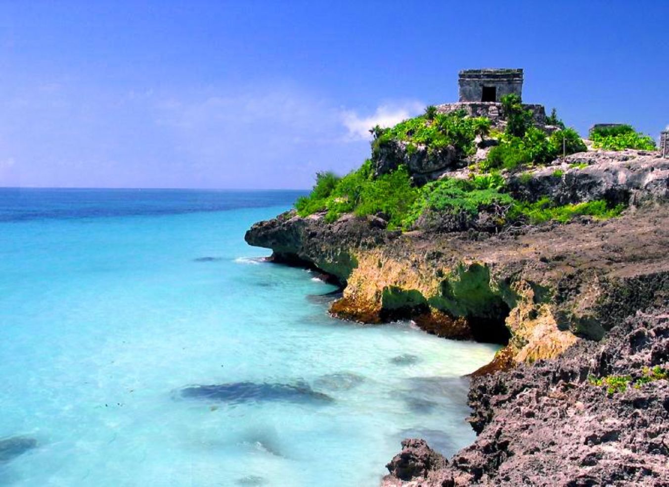 A beautiful beach scene in Tulum, Mexico