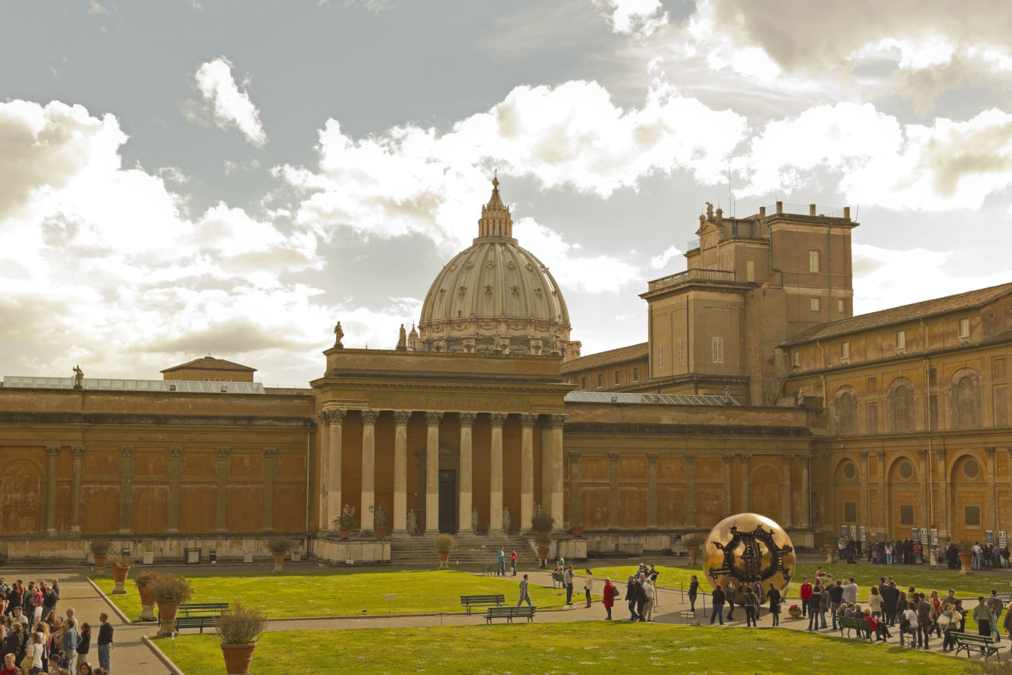 Courtyard of Vatican Museum