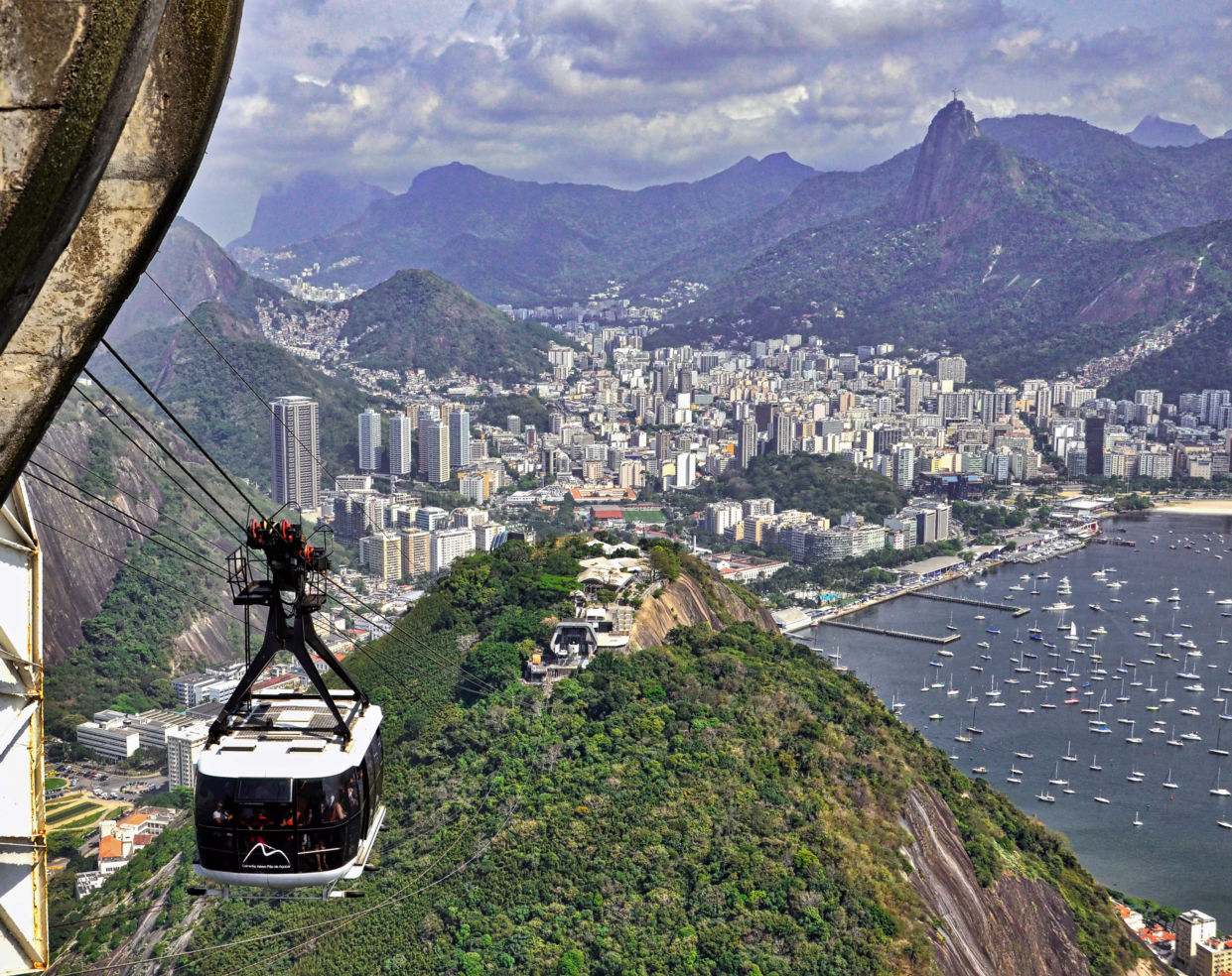 View from Sugarloaf Mountain in Brazil