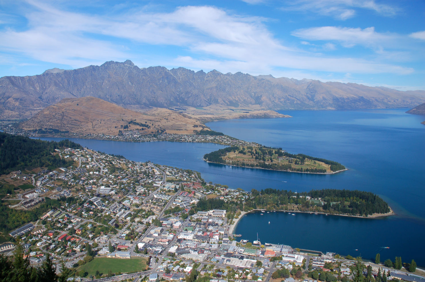 The view from the cable car in New Zealand