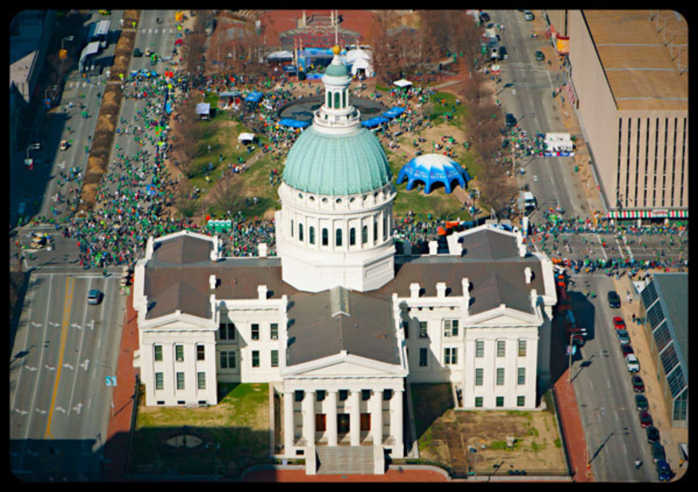 View from the st. louis arch in missouri