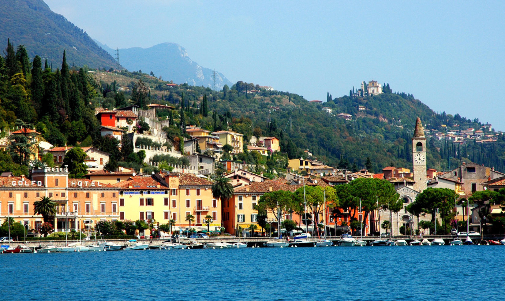 View of Toscolano Maderno from Lake Garda