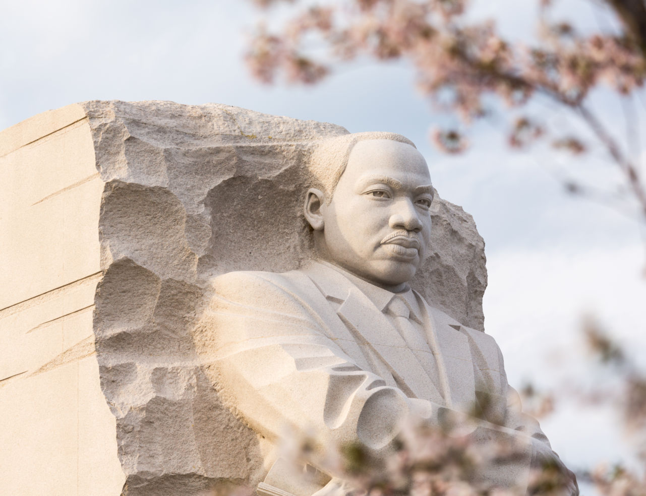 The monument to Dr Martin Luther King in Washington DC