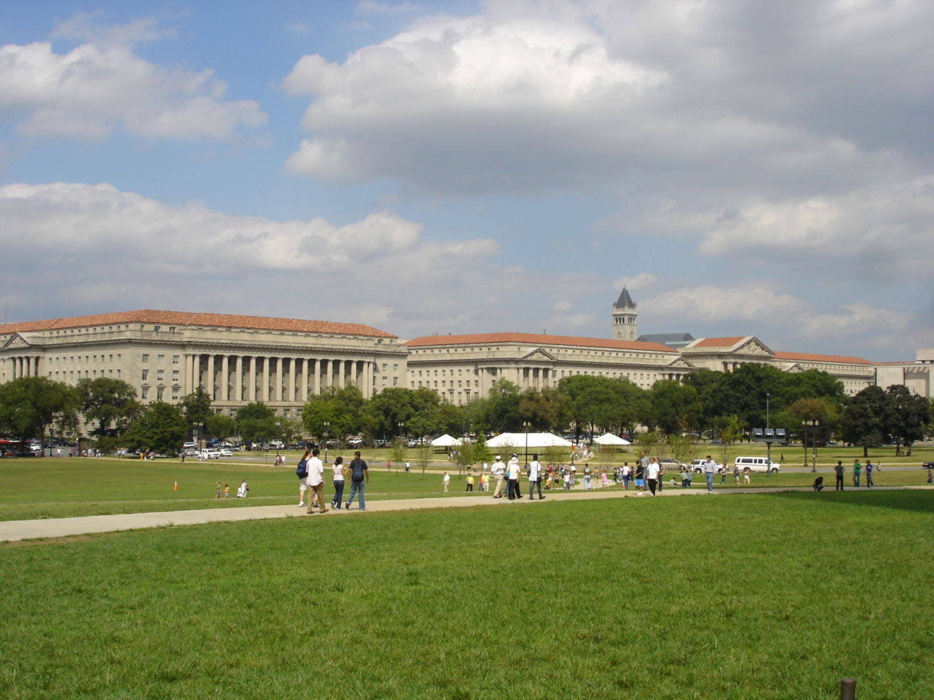 View of National Mall in Washington DC