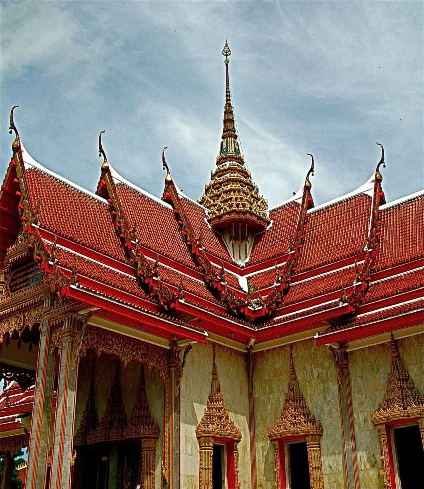 Wat Chalong in Phuket Thailand.