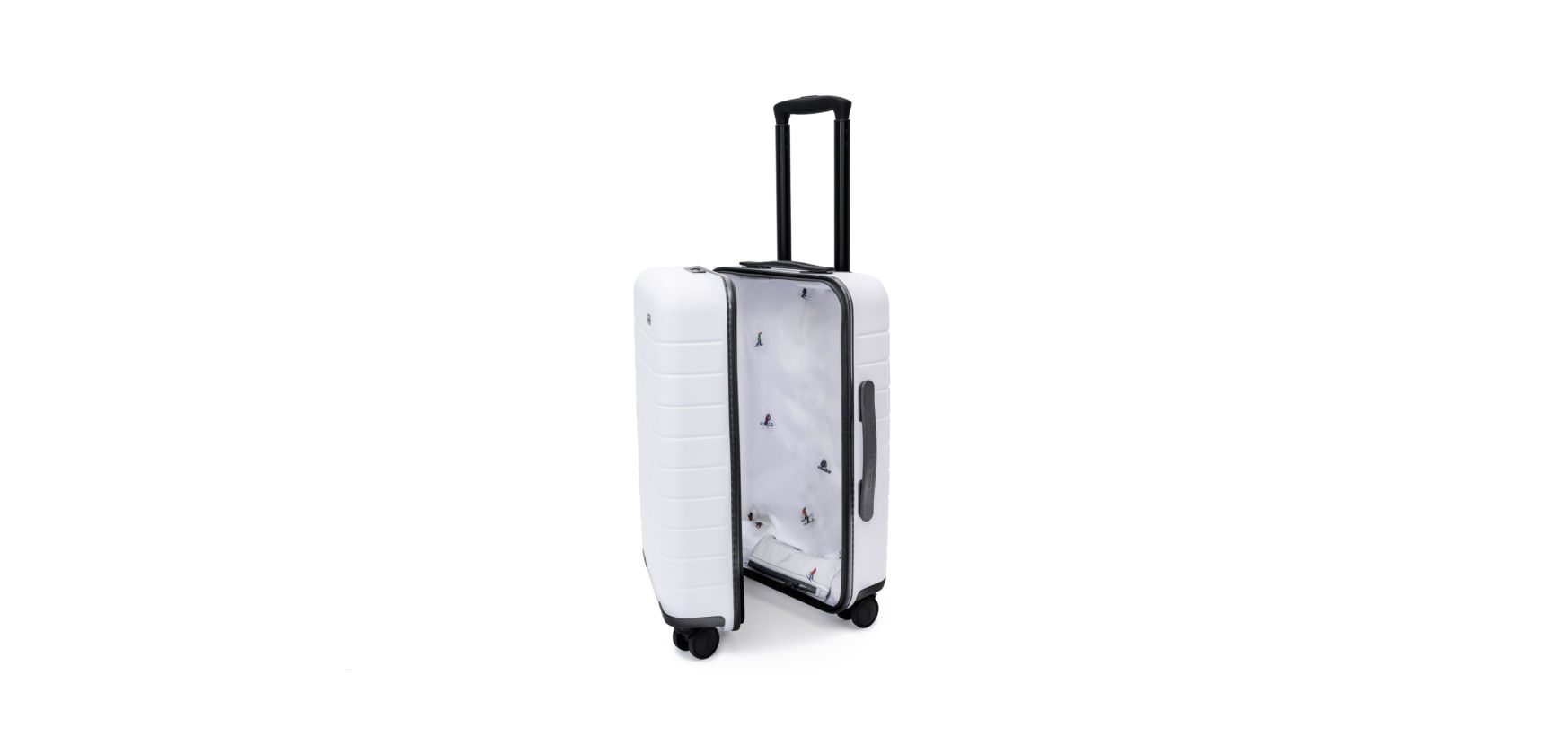White Away suitcase