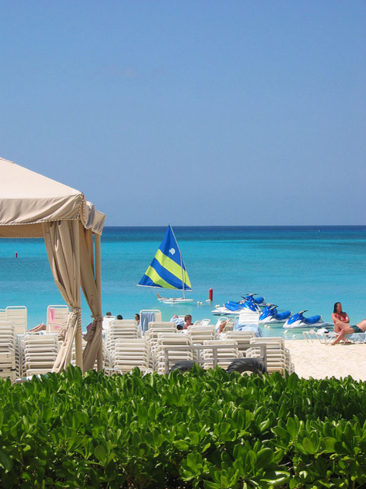 A view of Seven Mile Beach in Grand Cayman