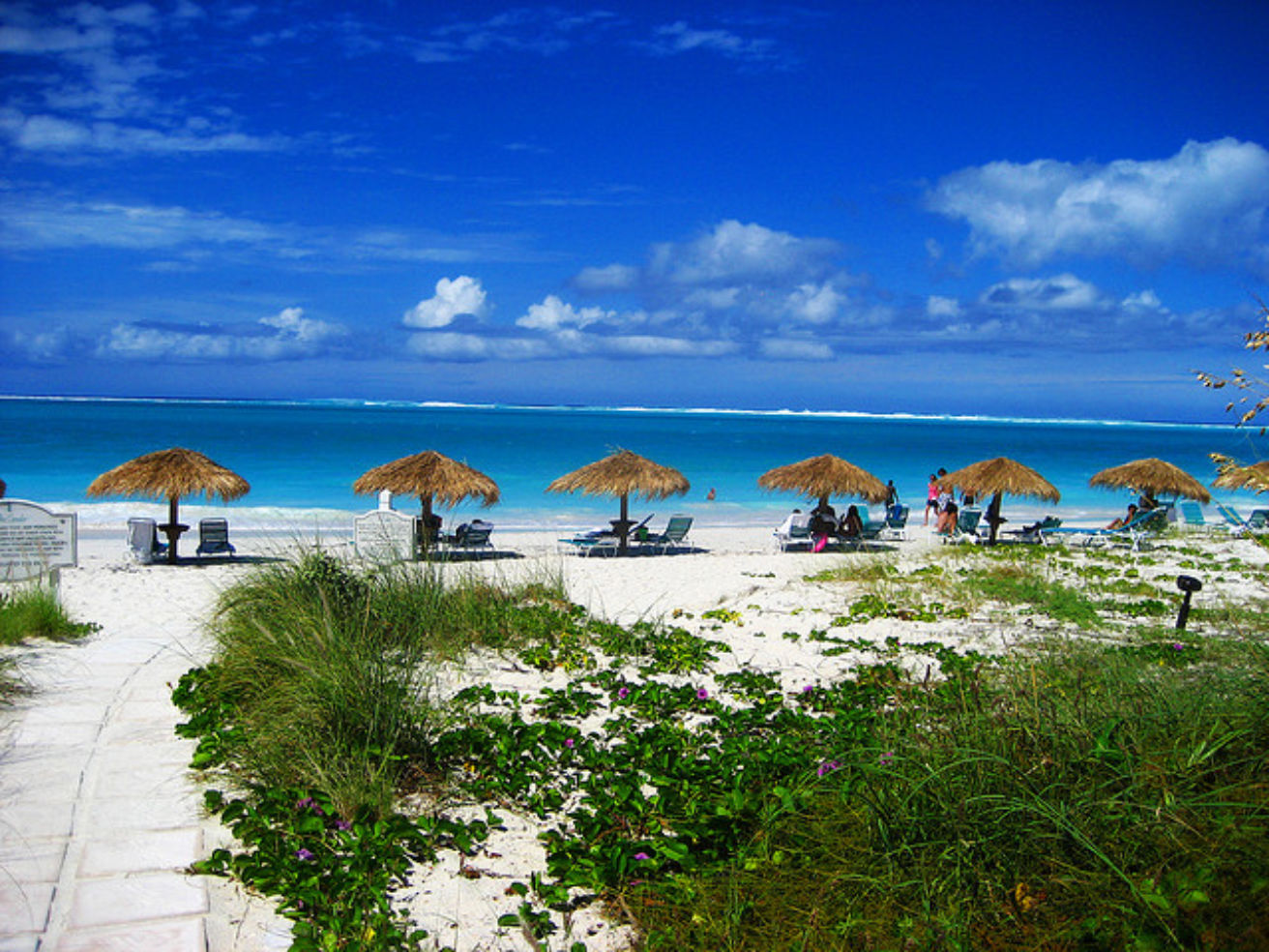 A beautiful beach in Turks and Caicos, Caribbean.