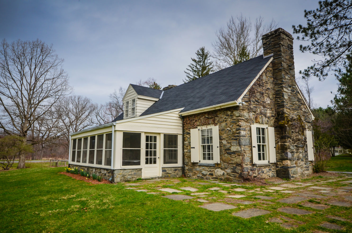 Eleanor Roosevelt National Historic Site preserves the Stone Cottage at Val-Kill, the home of First Lady Eleanor Roosevelt, and its surrounding property of 181 acres