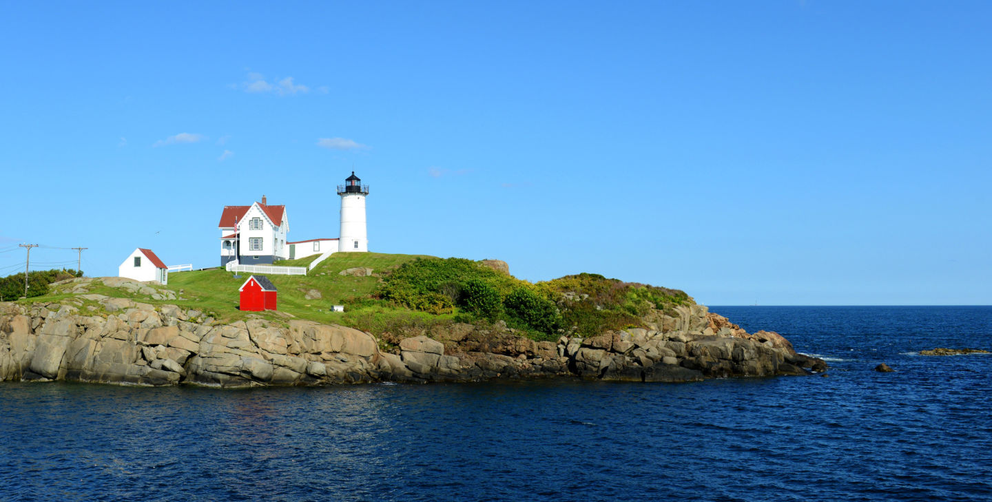 Maine's Cape Neddick Nubble lighthouse, Maine