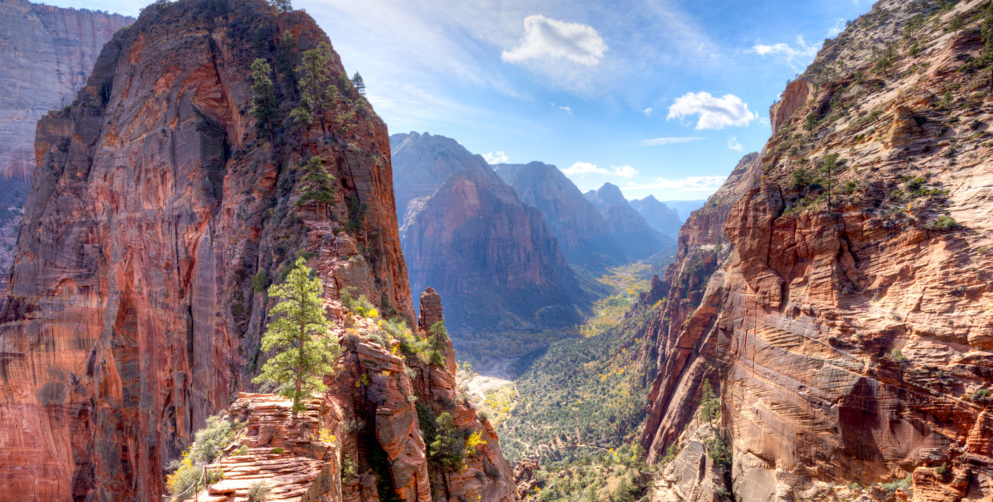 dramatic view from zion national park