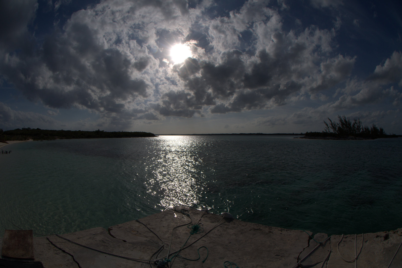Late afternoon off the pier- cat island bahamas