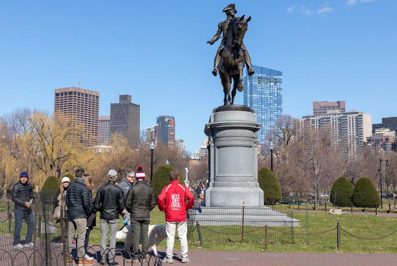 Intrepid Travel Urban Adventures USA Boston George Washington Statue 1100x735